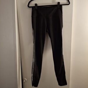 Victoria Sport Black Leggings with Silver Accents